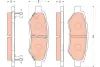 Задние тормозные колодки TRW automotive GDB4602