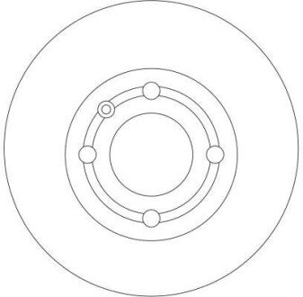 Задний тормозной диск trw automotive DF4062