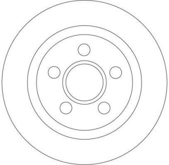 Задній гальмівний (тормозний) диск trw automotive DF4407