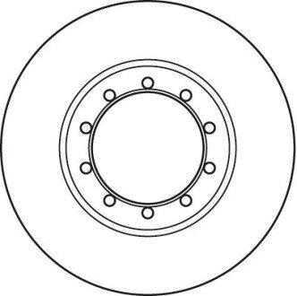 Задній гальмівний (тормозний) диск trw automotive DF6049
