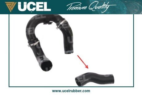 Патрубок интеркулера (турбины) ucel 35636 на Фиат Добло
