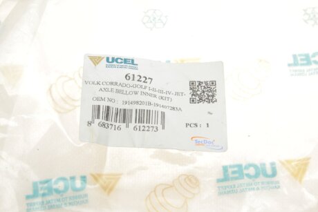 Пыльник шруса (гранаты) внутренний-наружный ucel 61227