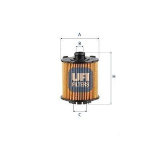 Масляний фільтр ufi 25.VCC.01 на Вольво Xc90