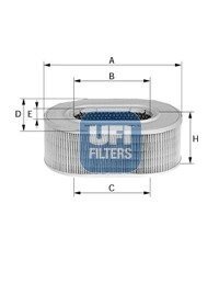 Фільтр повітряний ufi 27.604.00 на Митсубиси Лансер