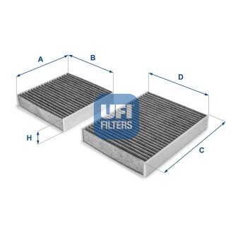 Фильтр салона ufi 54.164.00 на Ауди 100 с4