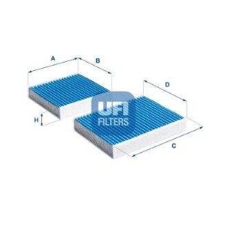 Фiльтр салону (антиалергія) ufi 34.164.00 на Ауди 100 с4