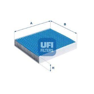 Фiльтр салону (антиалергія) ufi 34.244.00 на Дачия Логан мсв