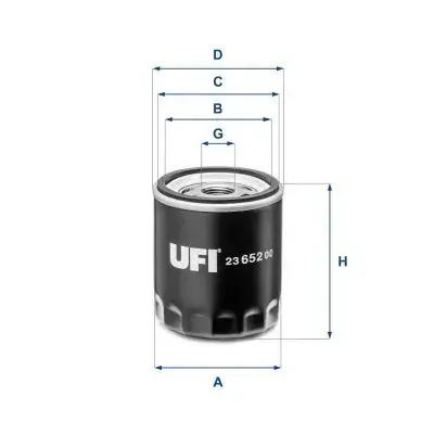 Масляний фiльтр UFI 23.652.00