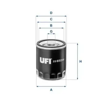 Масляний фiльтр UFI 23.652.00
