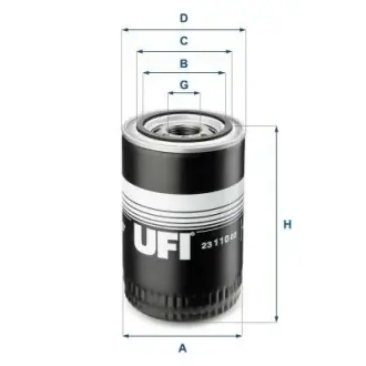 Масляний фільтр UFI 2311002