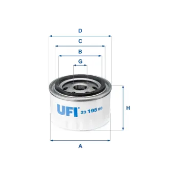 Масляный фильтр UFI 2319500 Рено 21