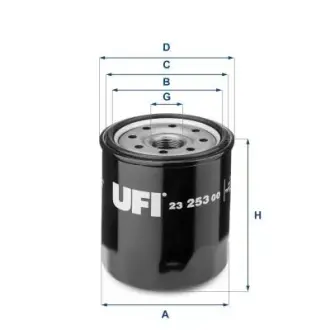 Масляный фильтр UFI 2325300 Тойота Хайлюкс