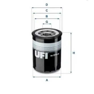 Масляный фильтр UFI 2327400 Митсубиси Галант