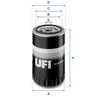 Масляный фильтр UFI 2342900 Фольксваген Гольф 3