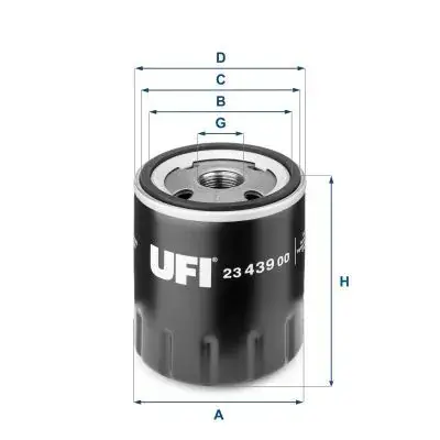Масляный фильтр UFI 23.439.00