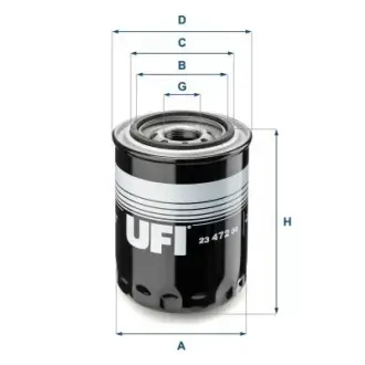 Масляный фильтр UFI 23.472.00