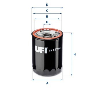 Масляний фільтр ufi 23.477.00 на Тойота Королла е80