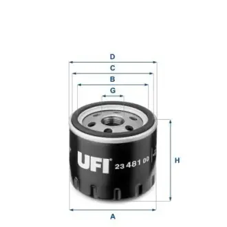 Масляный фильтр UFI 23.481.00