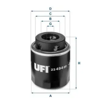 Масляний фільтр UFI 2349400