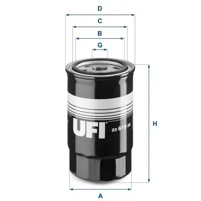 Масляный фильтр UFI 23.615.00