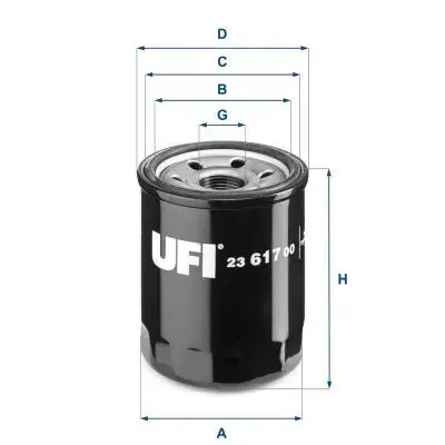 Масляный фильтр UFI 23.617.00