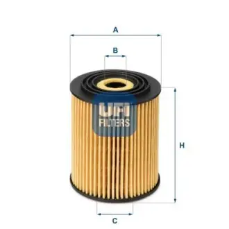 Масляный фильтр UFI 2503400 Крайслер Пт крузер