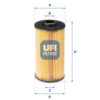 Масляный фильтр ufi 25.038.00