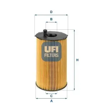 Масляный фильтр UFI 2506600 Ситроен С5