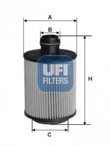 Масляний фільтр ufi 25.112.00