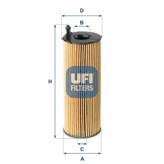 Масляный фильтр ufi 25.168.00