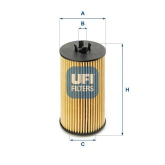 Масляний фільтр ufi 25.199.00 на Опель Инсигния