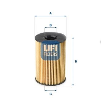 Масляный фильтр ufi 25.201.00