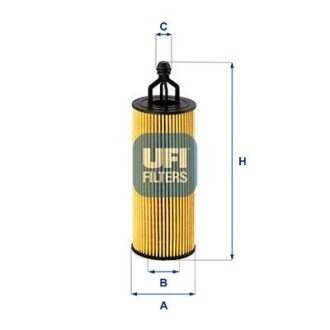 Масляний фільтр ufi 25.251.00 на Jeep Wrangler