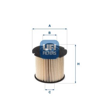 Паливний фільтр ufi 26.104.00 на Пежо 5008