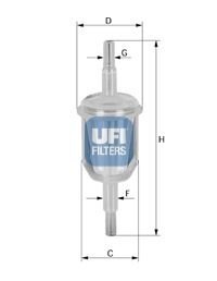 Паливний фільтр ufi 31.009.70 на Форд Эскорт