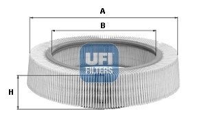 Повітряний фільтр ufi 30.005.00 на Рено Clio