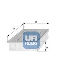 Повітряний фільтр ufi 30.013.00 на Мазда 323 bg