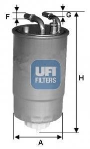 Топливный фильтр ufi 24.099.00