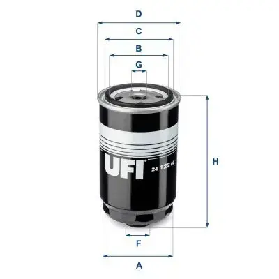 Топливный фильтр UFI 24.122.00