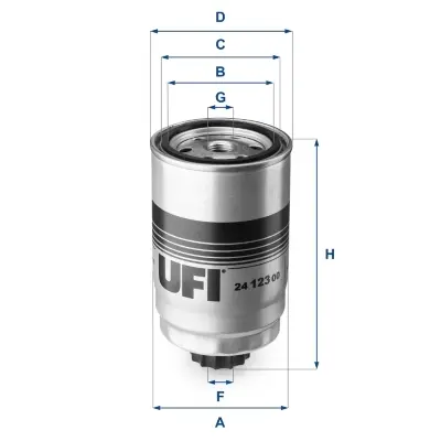 Топливный фильтр UFI 24.123.00