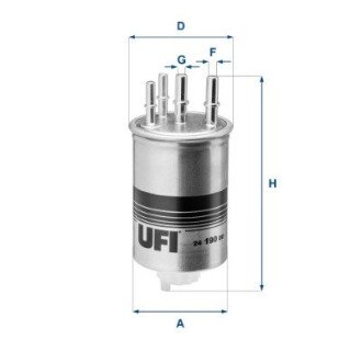 Топливный фильтр ufi 24.190.00