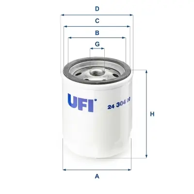 Топливный фильтр UFI 24.304.00