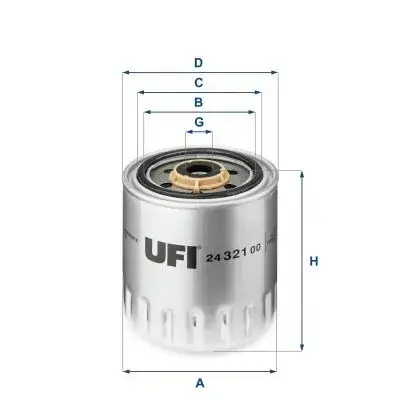 Топливный фильтр UFI 24.321.00