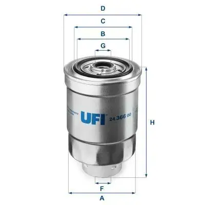 Топливный фильтр UFI 24.366.00
