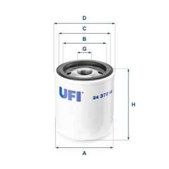 Топливный фильтр ufi 24.370.00