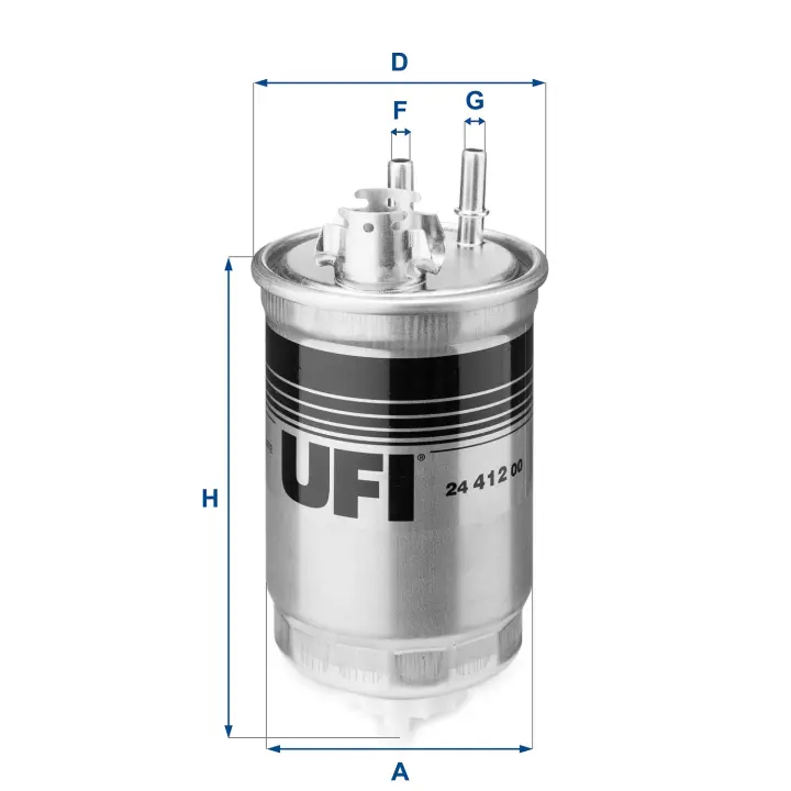 Топливный фильтр UFI 24.412.00