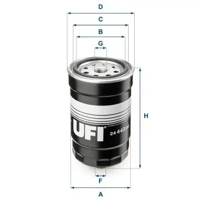 Паливний (топливный) фільтр UFI 2444300 (фото 1)