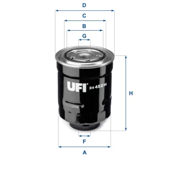 Топливный фильтр UFI 24.452.00