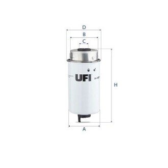 Топливный фильтр ufi 2445700