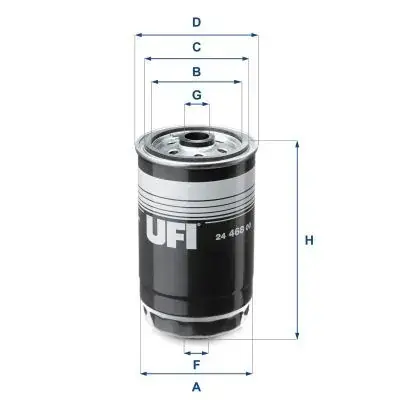 Топливный фильтр UFI 24.468.00